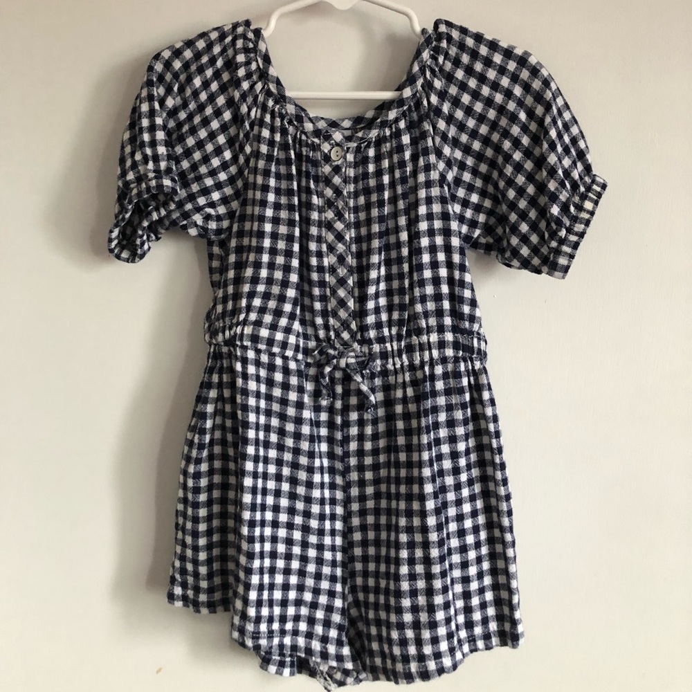 Toddler Girls Gingham Romper